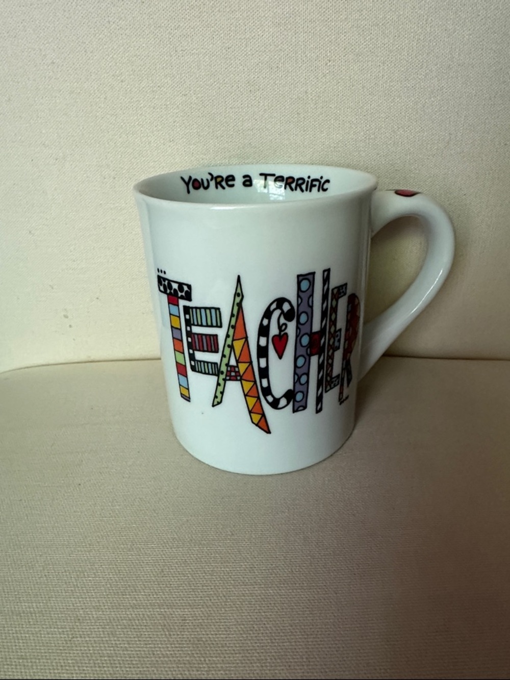 You’re a Terrific Teacher Large White Ceramic Mug